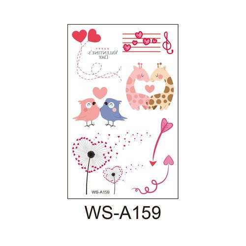 New Couple Dating Valentine's Day Tattoo Sticker Love Red Lips Couple Party Party Tattoo Sticker  Fashion