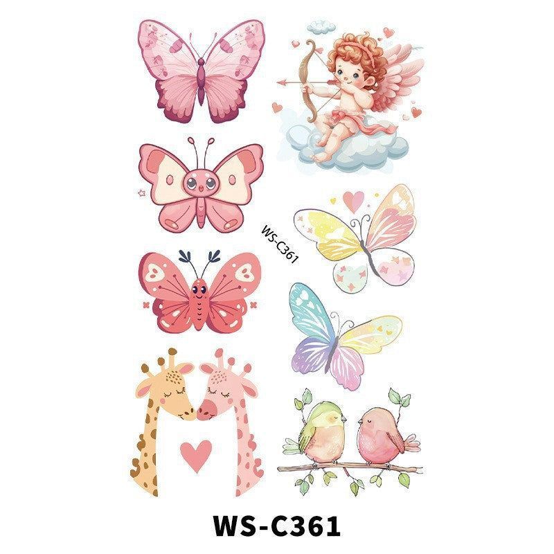 New Couple Dating Valentine's Day Tattoo Sticker Love Red Lips Couple Party Party Tattoo Sticker  Fashion