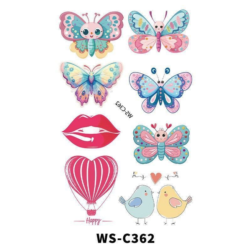 New Couple Dating Valentine's Day Tattoo Sticker Love Red Lips Couple Party Party Tattoo Sticker  Fashion