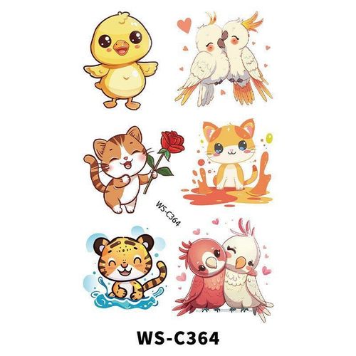 New Couple Dating Valentine's Day Tattoo Sticker Love Red Lips Couple Party Party Tattoo Sticker  Fashion
