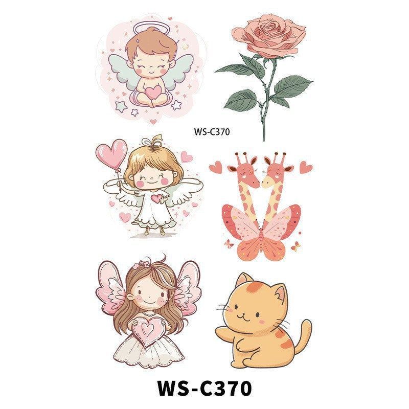 New Couple Dating Valentine's Day Tattoo Sticker Love Red Lips Couple Party Party Tattoo Sticker  Fashion