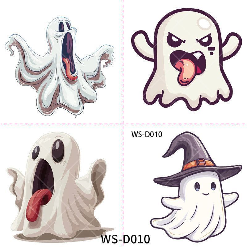 New Halloween Children Cartoon Tattoo Sticker Waterproof Party Party Children Funny Fun Tattoo Sticker