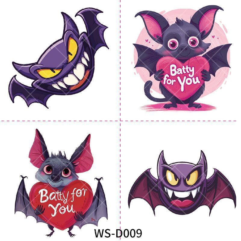 New Halloween Children Cartoon Tattoo Sticker Waterproof Party Party Children Funny Fun Tattoo Sticker