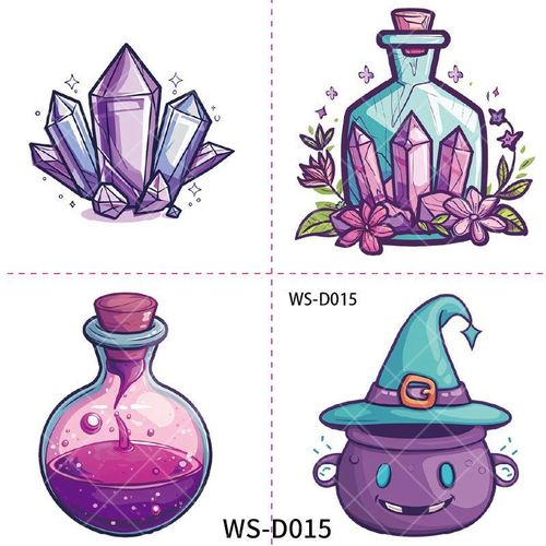 New Halloween Children Cartoon Tattoo Sticker Waterproof Party Party Children Funny Fun Tattoo Sticker