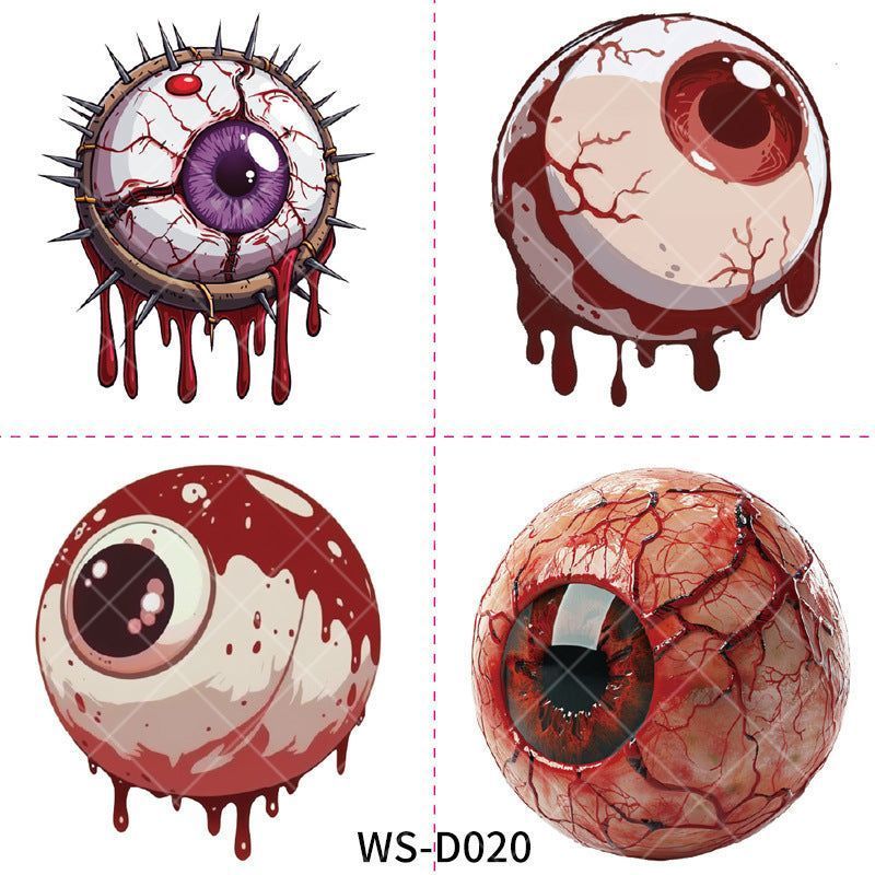 New Halloween Children Cartoon Tattoo Sticker Waterproof Party Party Children Funny Fun Tattoo Sticker