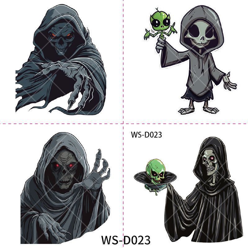 New Halloween Children Cartoon Tattoo Sticker Waterproof Party Party Children Funny Fun Tattoo Sticker