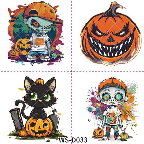 New Halloween Children Cartoon Tattoo Sticker Waterproof Party Party Children Funny Fun Tattoo Sticker