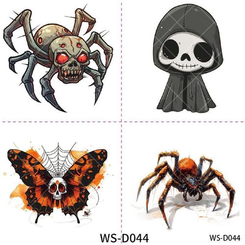 New Halloween Children Cartoon Tattoo Sticker Waterproof Party Party Children Funny Fun Tattoo Sticker