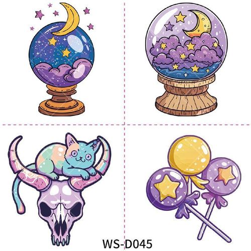 New Halloween Children Cartoon Tattoo Sticker Waterproof Party Party Children Funny Fun Tattoo Sticker