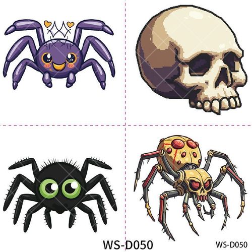 New Halloween Children Cartoon Tattoo Sticker Waterproof Party Party Children Funny Fun Tattoo Sticker