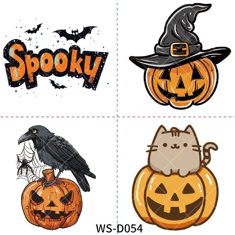 New Halloween Children Cartoon Tattoo Sticker Waterproof Party Party Children Funny Fun Tattoo Sticker
