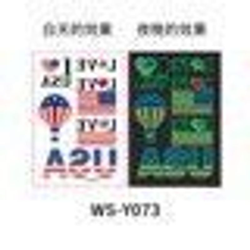 New Luminous Independence Day Tattoo Sticker US Flag Waterproof Temporary Party Parade Holiday Party Sticker  Night light