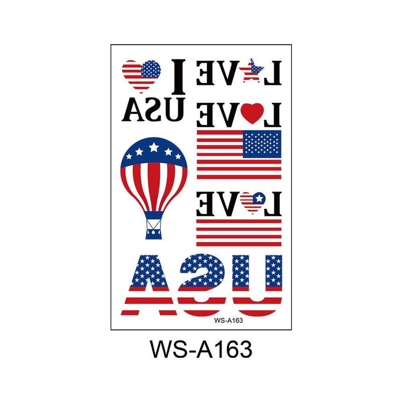 New American Independence Day Tattoo Sticker Holiday Party Party Event Gift Creative Disposable Tattoo Sticker Fashion