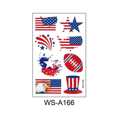 New American Independence Day Tattoo Sticker Holiday Party Party Event Gift Creative Disposable Tattoo Sticker Fashion