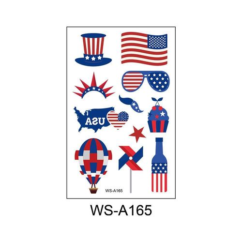 New American Independence Day Tattoo Sticker Holiday Party Party Event Gift Creative Disposable Tattoo Sticker Fashion