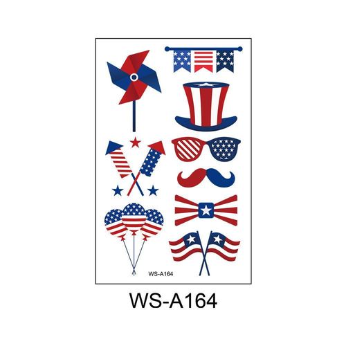 New American Independence Day Tattoo Sticker Holiday Party Party Event Gift Creative Disposable Tattoo Sticker Fashion