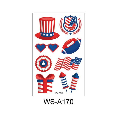 New American Independence Day Tattoo Sticker Holiday Party Party Event Gift Creative Disposable Tattoo Sticker Fashion