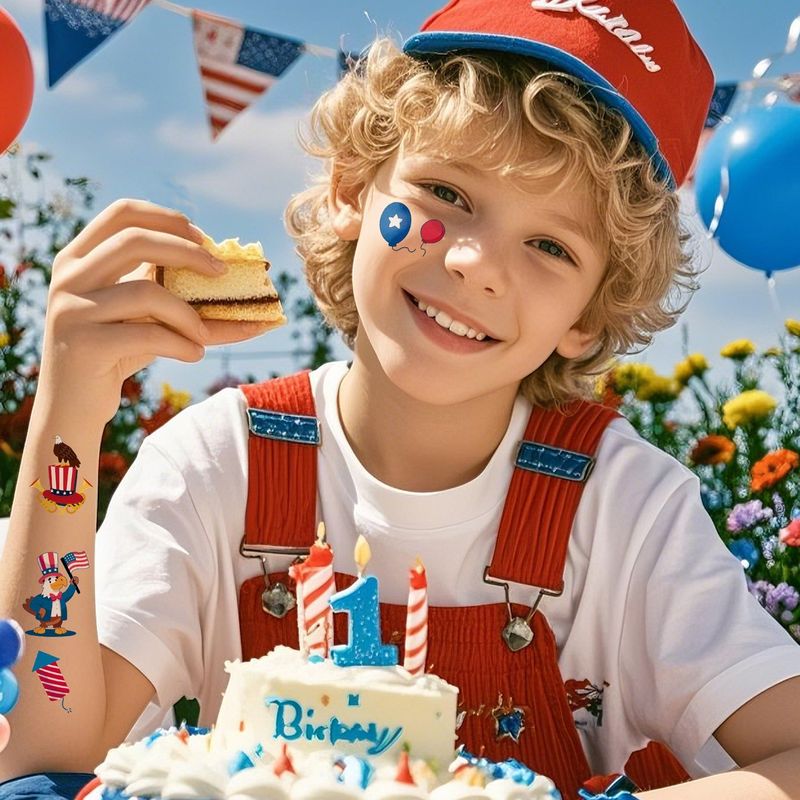 New Independence Day American Flag Tattoo Sticker Festival Party Event Waterproof Temporary Sticker Fashion