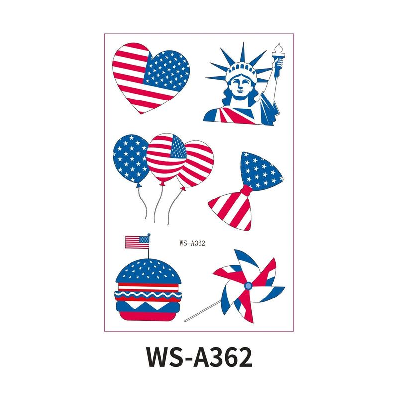 New Independence Day American Flag Tattoo Sticker Festival Party Event Waterproof Temporary Sticker Fashion
