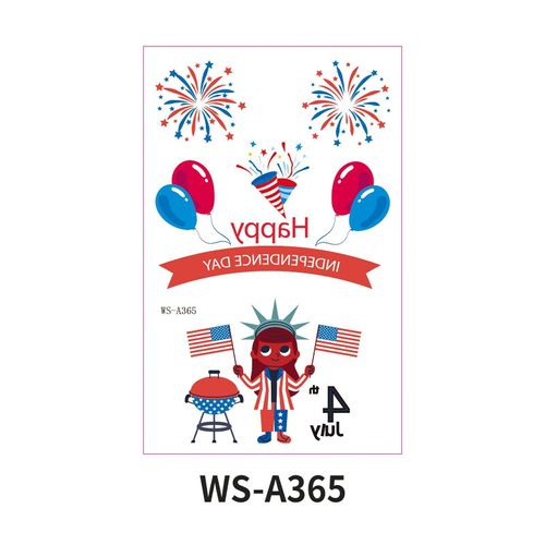New Independence Day American Flag Tattoo Sticker Festival Party Event Waterproof Temporary Sticker Fashion