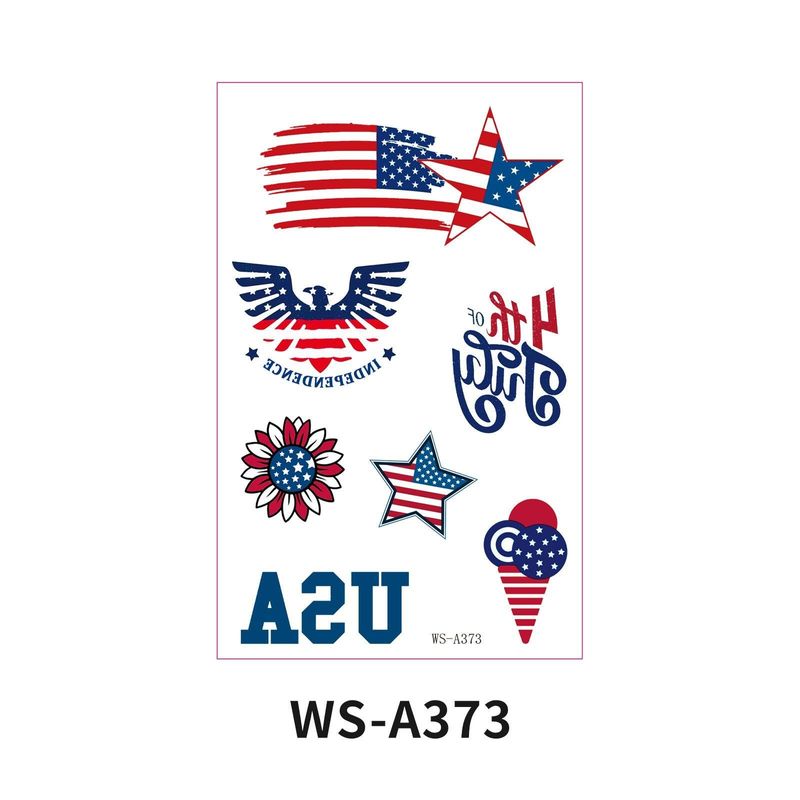 New Independence Day American Flag Tattoo Sticker Festival Party Event Waterproof Temporary Sticker Fashion