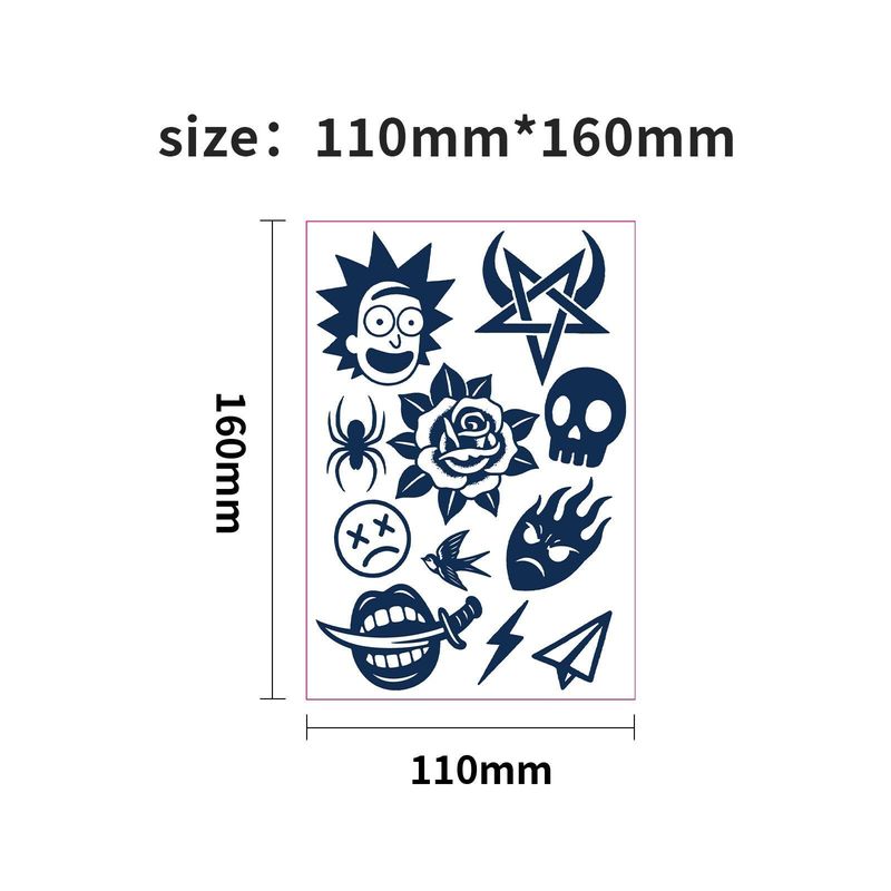 Herbal Juice Tattoo Sticker Semi-permanent Non-reflective Artificial Flower Arm Tattoo Sticker For Men And Women