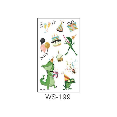 New Children's Cartoon Birthday Party Tattoo Sticker Boys' And Girls' Year-old Activity Arm Face Egg Sticker Fashion