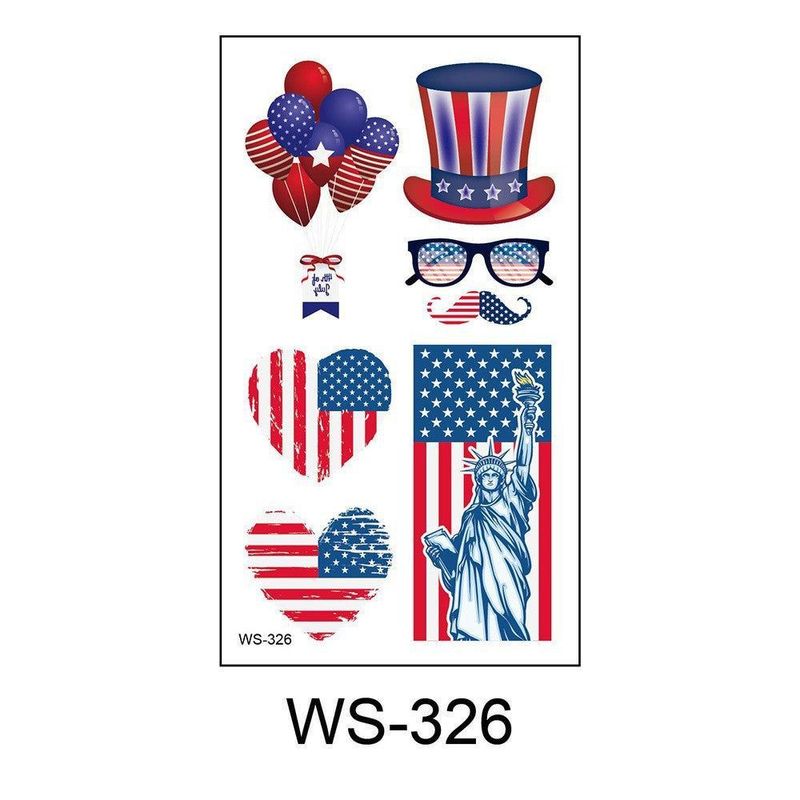 US Flag Independence Day Tattoo Holiday Party Party Waterproof Sweat Temporary Decoration Tattoo  Fashion