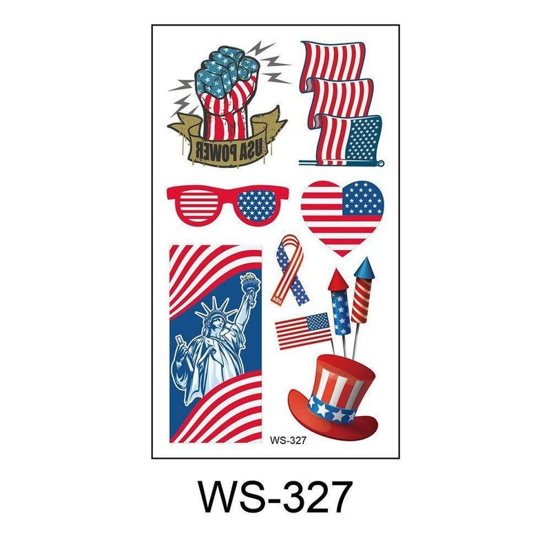 US Flag Independence Day Tattoo Holiday Party Party Waterproof Sweat Temporary Decoration Tattoo  Fashion