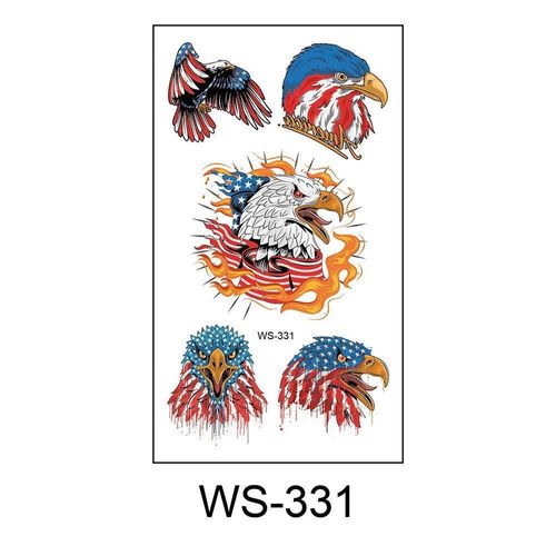 US Flag Independence Day Tattoo Holiday Party Party Waterproof Sweat Temporary Decoration Tattoo  Fashion