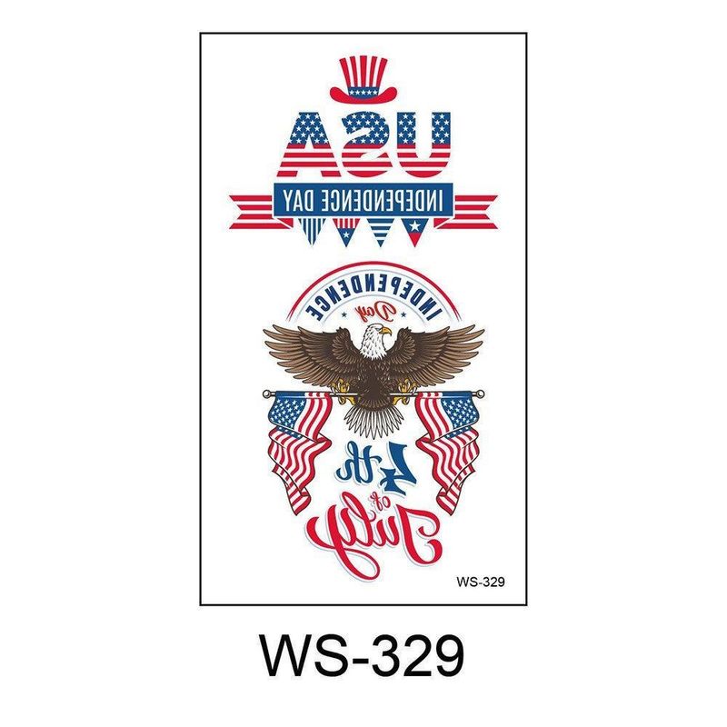 US Flag Independence Day Tattoo Holiday Party Party Waterproof Sweat Temporary Decoration Tattoo  Fashion