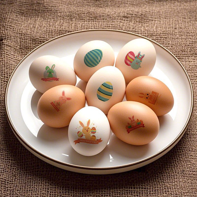 New Children Easter Tattoo Sticker Rabbit Egg Holiday Party Disposable Tattoo Sticker  Fashion