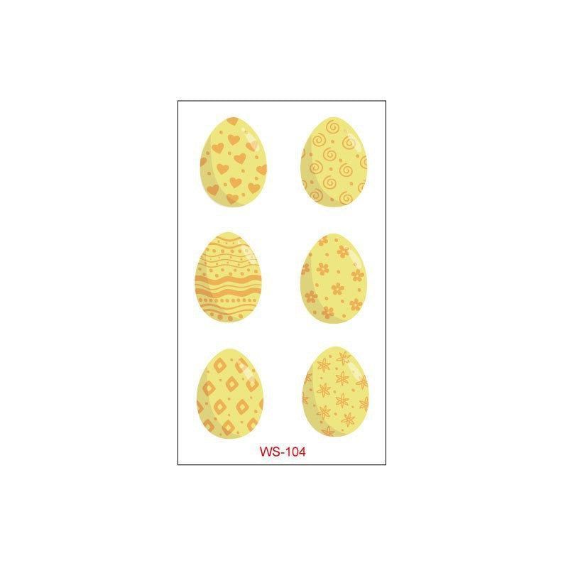 New Children Easter Tattoo Sticker Rabbit Egg Holiday Party Disposable Tattoo Sticker  Fashion