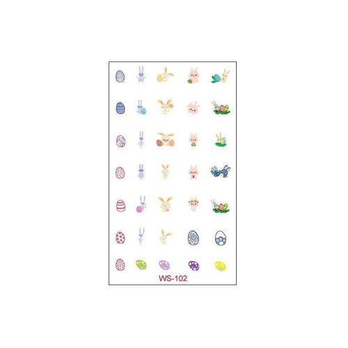 New Children Easter Tattoo Sticker Rabbit Egg Holiday Party Disposable Tattoo Sticker  Fashion