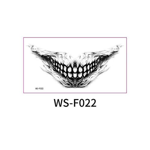 New In Stock Halloween Horror Party Mouth Tattoo Sticker Thriller Lip DIY Decoration Makeup Props Tattoo