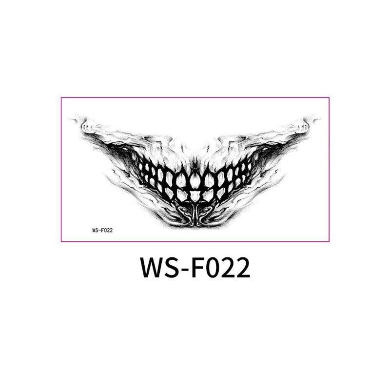 New In Stock Halloween Horror Party Mouth Tattoo Sticker Thriller Lip DIY Decoration Makeup Props Tattoo