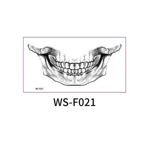 New In Stock Halloween Horror Party Mouth Tattoo Sticker Thriller Lip DIY Decoration Makeup Props Tattoo