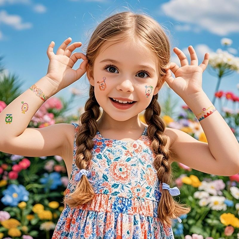 Explosive Small Fresh Adult Finger Tattoo Sticker Waterproof Cute Children's Bracelet Bracelet Scar Cover Tattoo Sticker Fashion