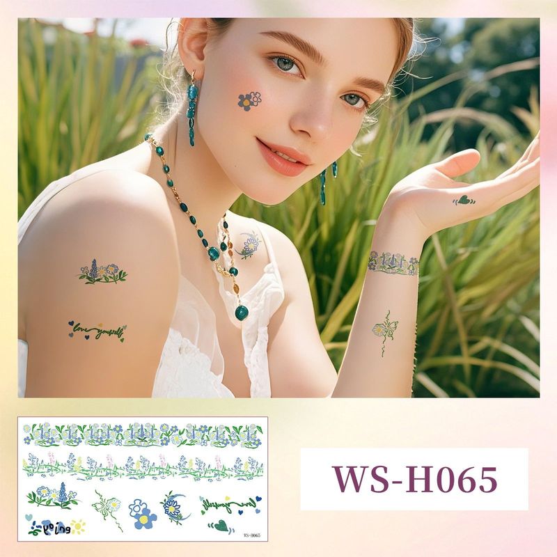 Explosive Small Fresh Adult Finger Tattoo Sticker Waterproof Cute Children's Bracelet Bracelet Scar Cover Tattoo Sticker Fashion