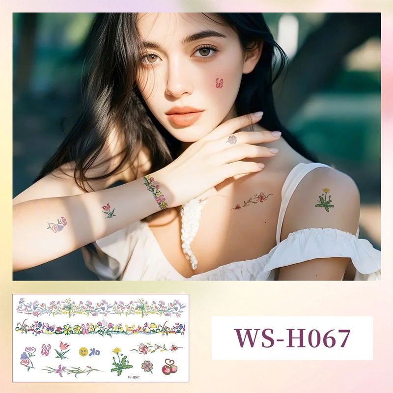 Explosive Small Fresh Adult Finger Tattoo Sticker Waterproof Cute Children's Bracelet Bracelet Scar Cover Tattoo Sticker Fashion