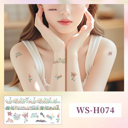 Explosive Small Fresh Adult Finger Tattoo Sticker Waterproof Cute Children's Bracelet Bracelet Scar Cover Tattoo Sticker Fashion