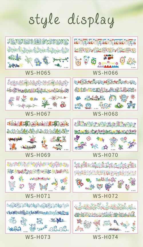 Explosive Small Fresh Adult Finger Tattoo Sticker Waterproof Cute Children's Bracelet Bracelet Scar Cover Tattoo Sticker Fashion