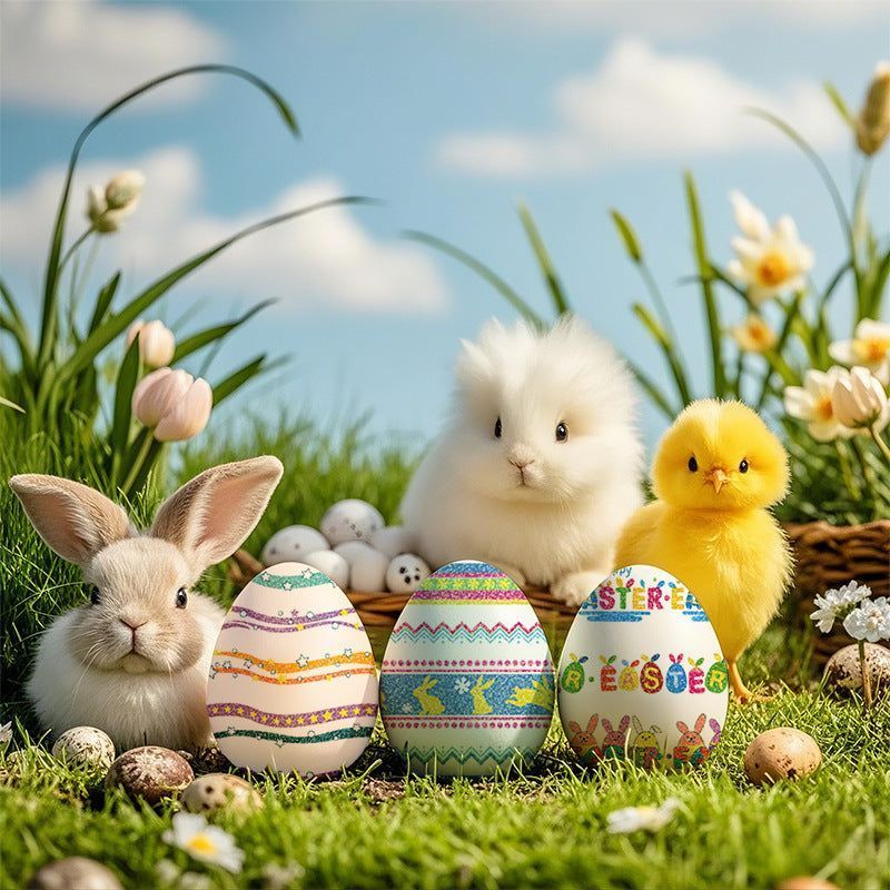 New Easter Glitter Tattoo Sticker Waterproof Children Adult Bracelet Tattoo Sticker Creative Rabbit Sticker   Fashion