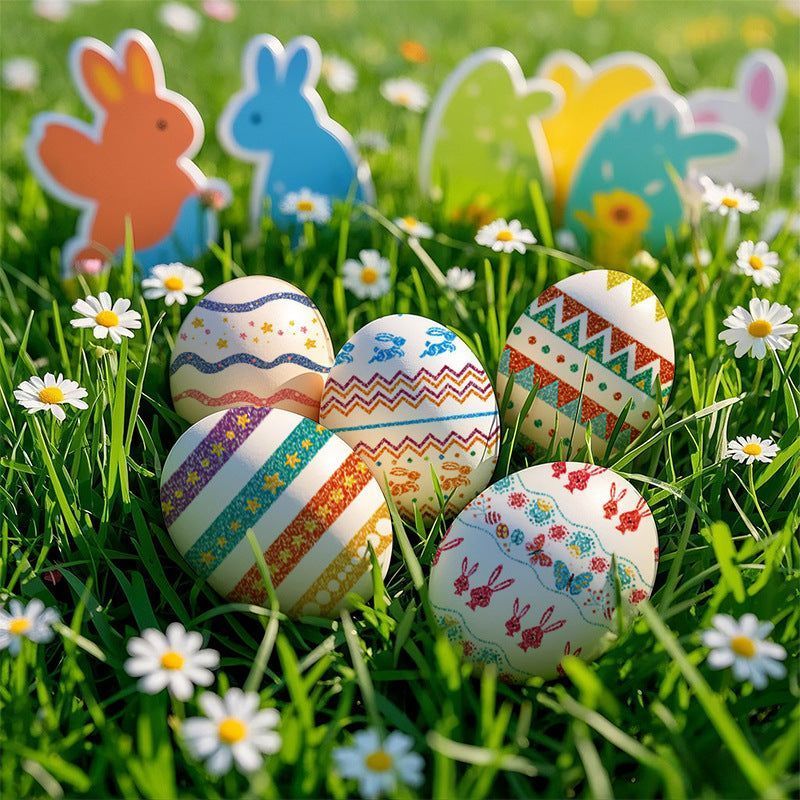 New Easter Glitter Tattoo Sticker Waterproof Children Adult Bracelet Tattoo Sticker Creative Rabbit Sticker   Fashion