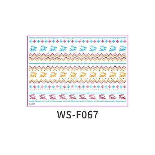 New Easter Glitter Tattoo Sticker Waterproof Children Adult Bracelet Tattoo Sticker Creative Rabbit Sticker   Fashion