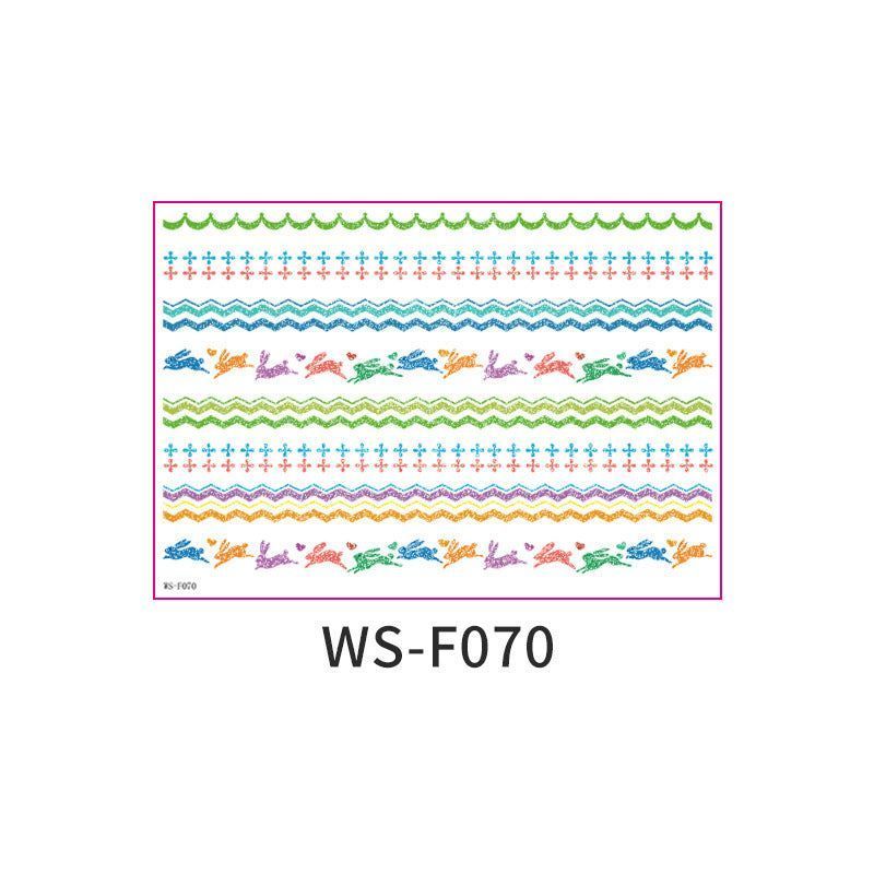 New Easter Glitter Tattoo Sticker Waterproof Children Adult Bracelet Tattoo Sticker Creative Rabbit Sticker   Fashion