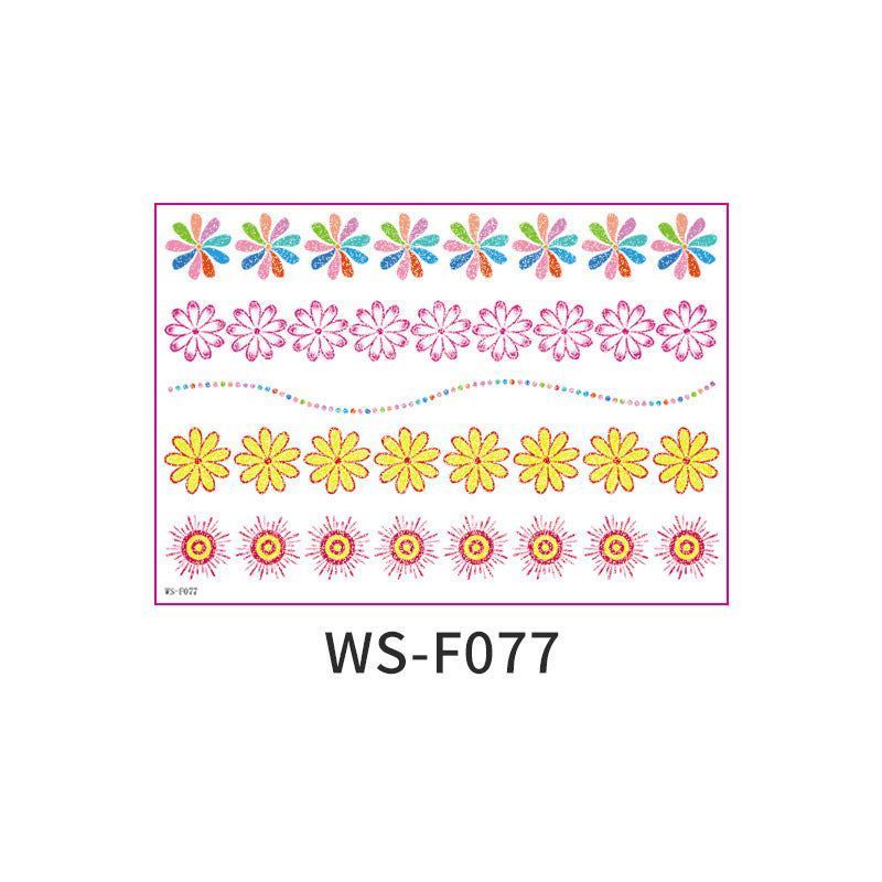 New Easter Glitter Tattoo Sticker Waterproof Children Adult Bracelet Tattoo Sticker Creative Rabbit Sticker   Fashion