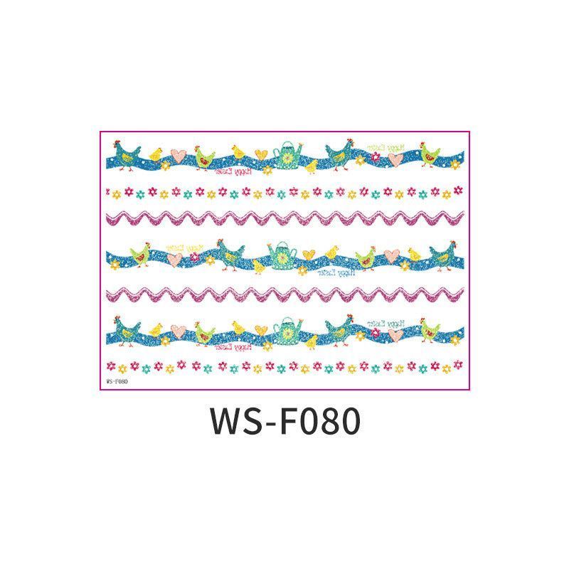 New Easter Glitter Tattoo Sticker Waterproof Children Adult Bracelet Tattoo Sticker Creative Rabbit Sticker   Fashion