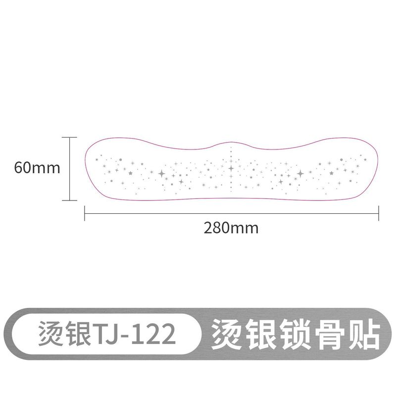 New Style Bronzing Silver Collarbone Freckles Stickers Waterproof Sweatproof European And American Collarbone Stickers Makeup Party Tattoo  Fashion