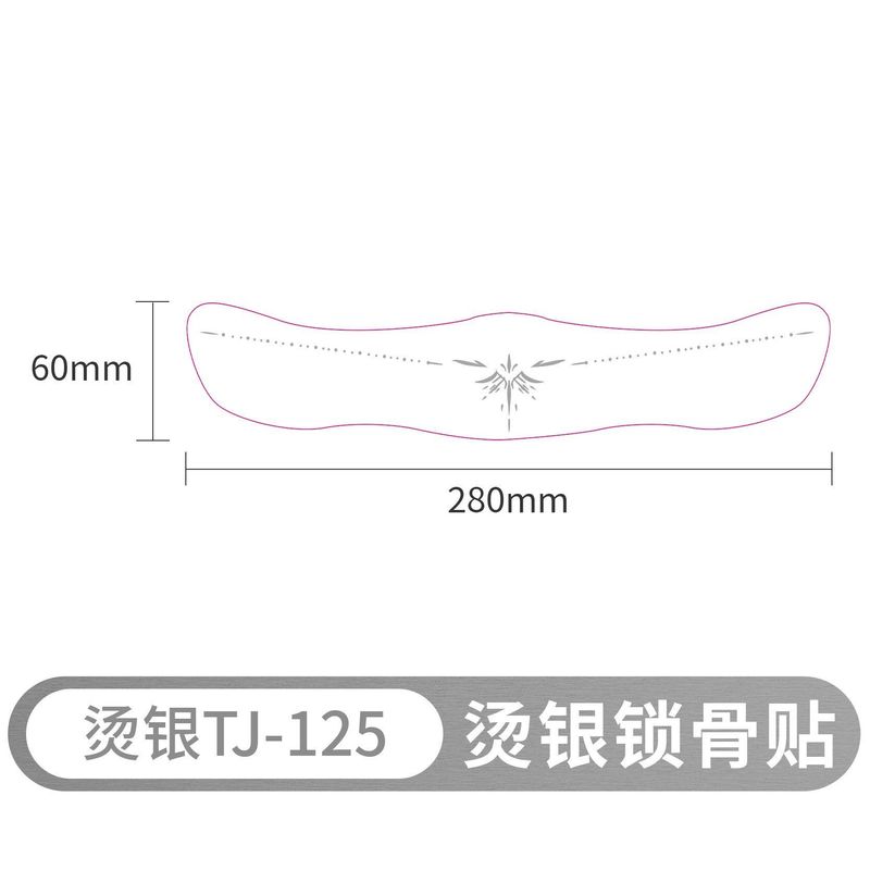 New Style Bronzing Silver Collarbone Freckles Stickers Waterproof Sweatproof European And American Collarbone Stickers Makeup Party Tattoo  Fashion